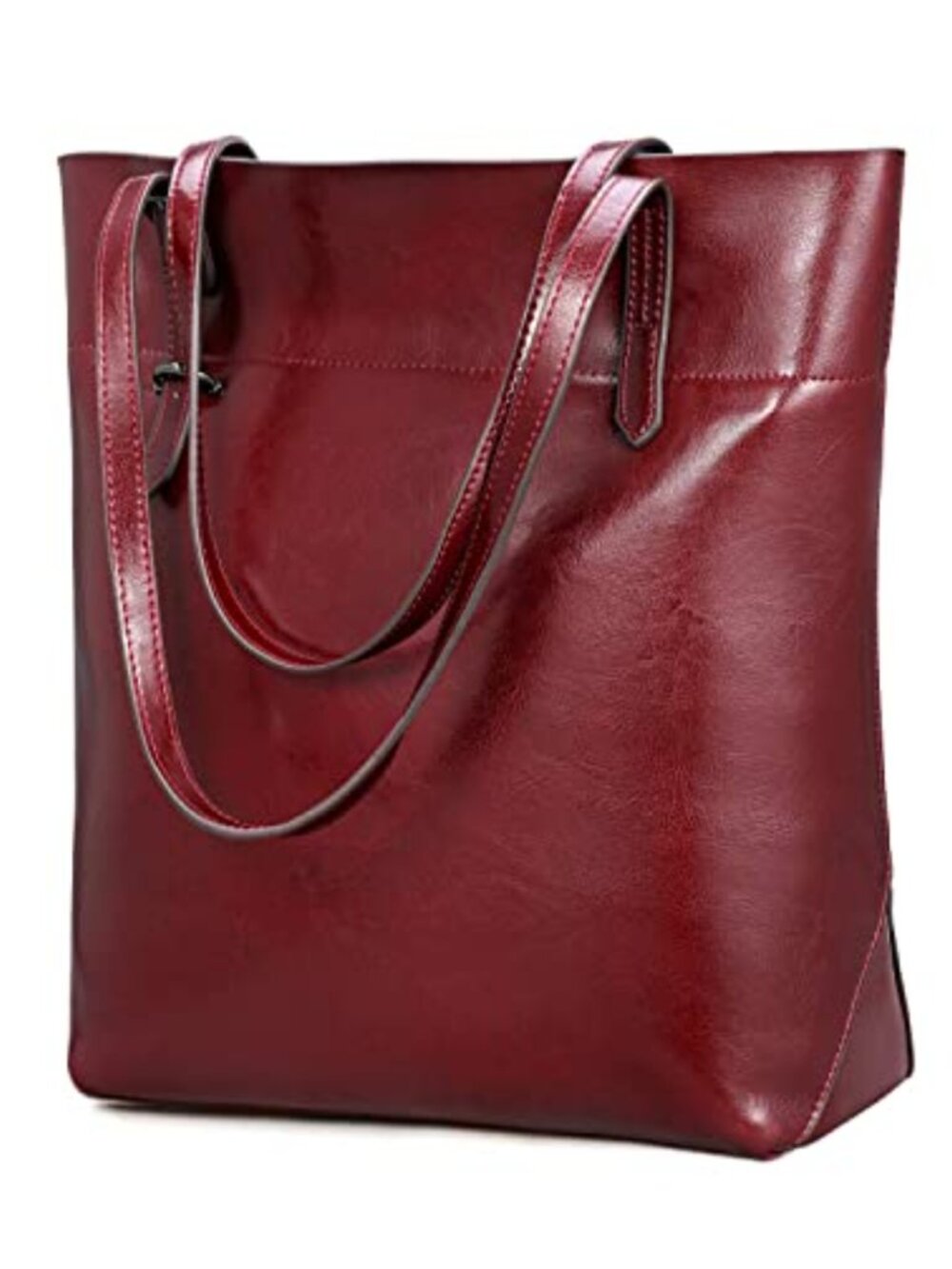 Genuine Leather Tote Shoulder Bag Adjustable Handles